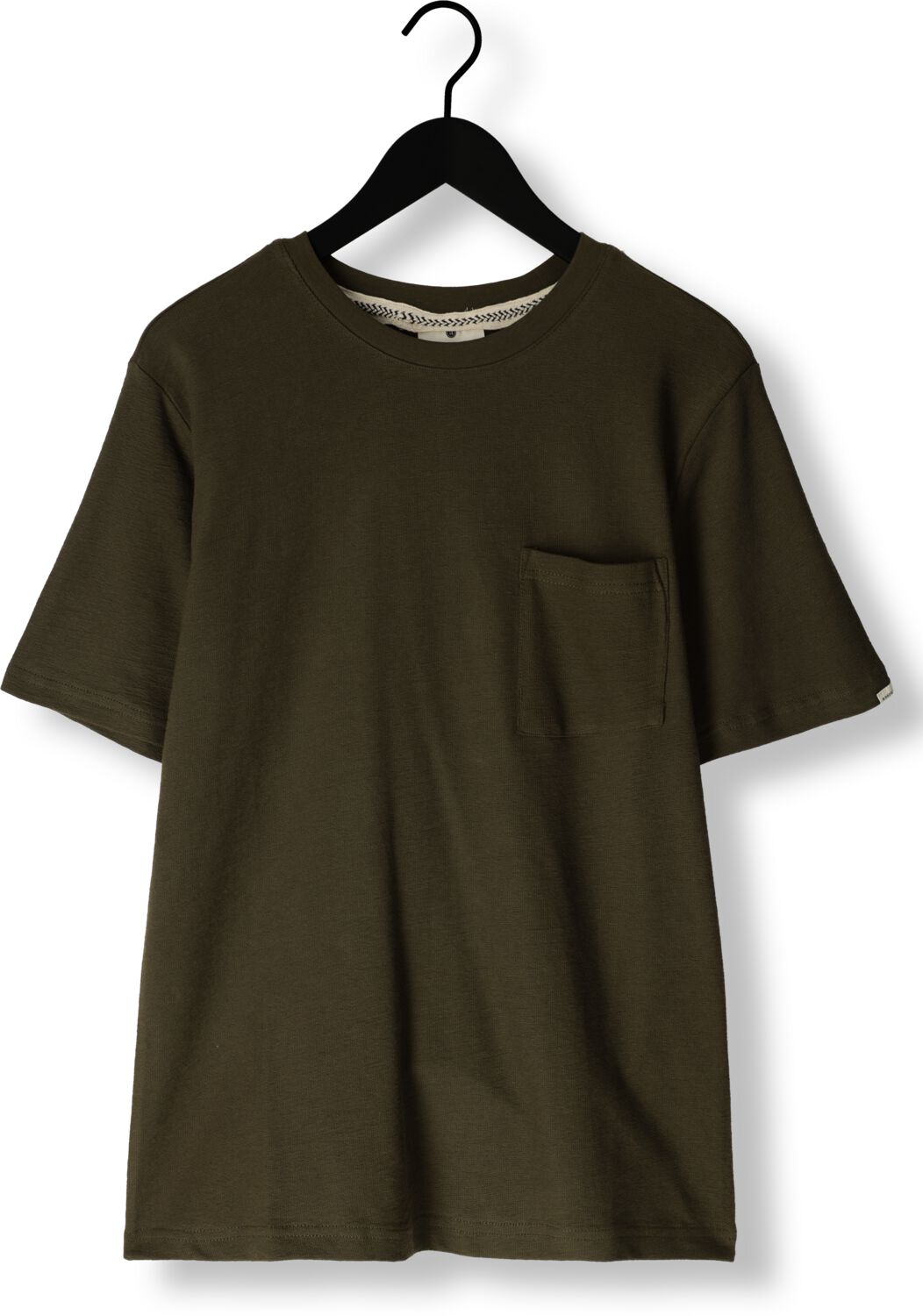 ANERKJENDT Heren Polo's & T-shirts Akkikki S s Structure Tee Donkergroen