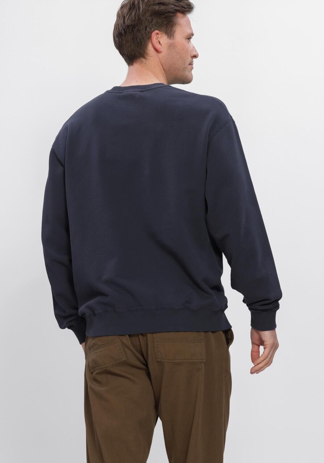 Donkerblauwe FOR&Eacute;T Sweater KITE SWEATSHIRT - large