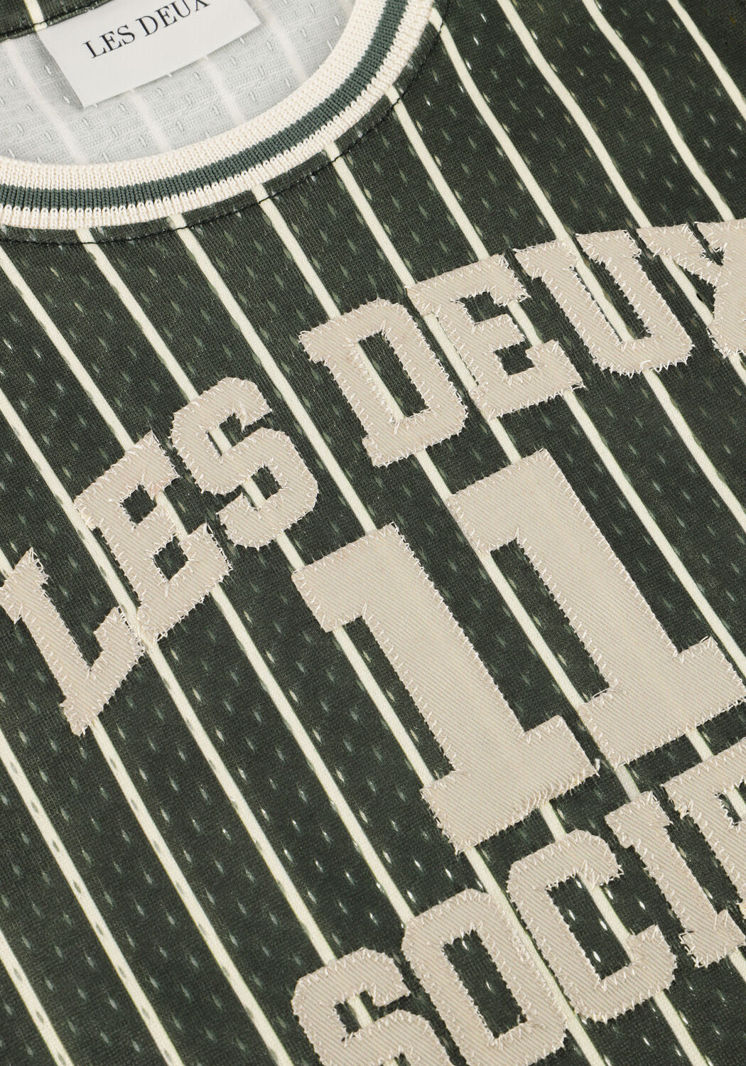 Donkergroene LES DEUX Polo / T-shirt SILAS MESH TANKTOP KIDS - large