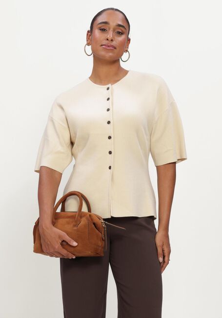 Creme MSCH COPENHAGEN Trui MSCHMIRIELLE EAST 2/4 CARDIGAN - large