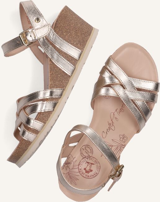 Gouden PANAMA JACK Platte sandalen VERA SHINE B3 Gouden PANAMA JACK Platte sandalen VERA SHINE B3 - large