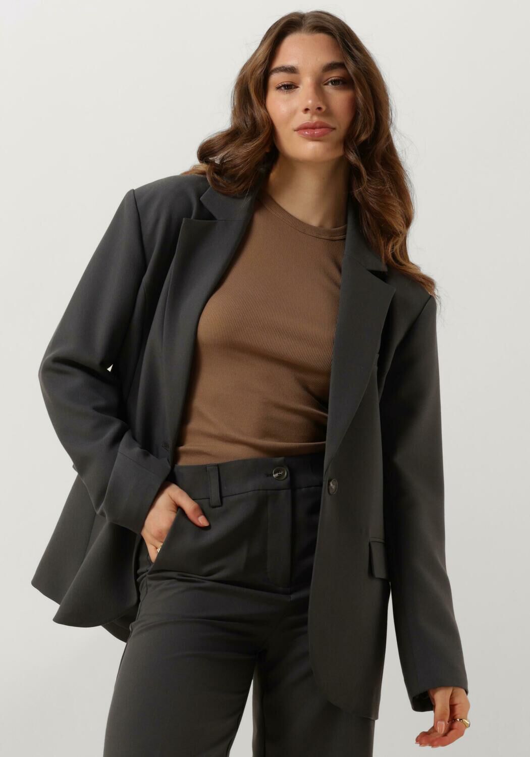 Notre-v Grijze Blazer voor Vrouwen Gray Dames