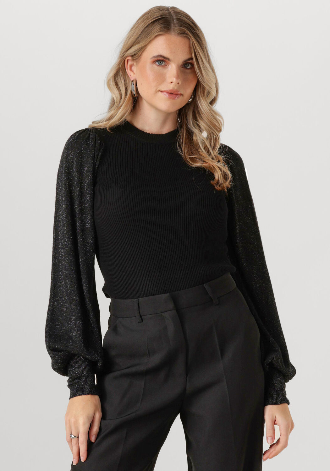 MINUS Dames Tops & T-shirts Msfine Knit Pullover Zwart
