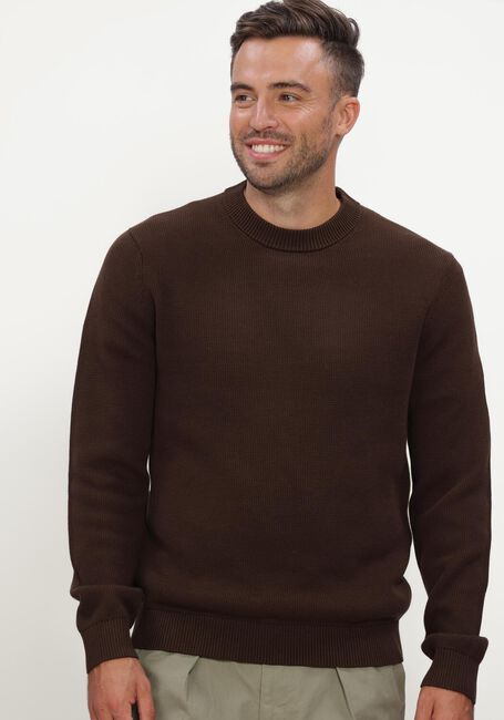 Blauwe SELECTED MEN Trui SLHDANE LS KNIT STRUCTURE CREW NECK NOOS - large