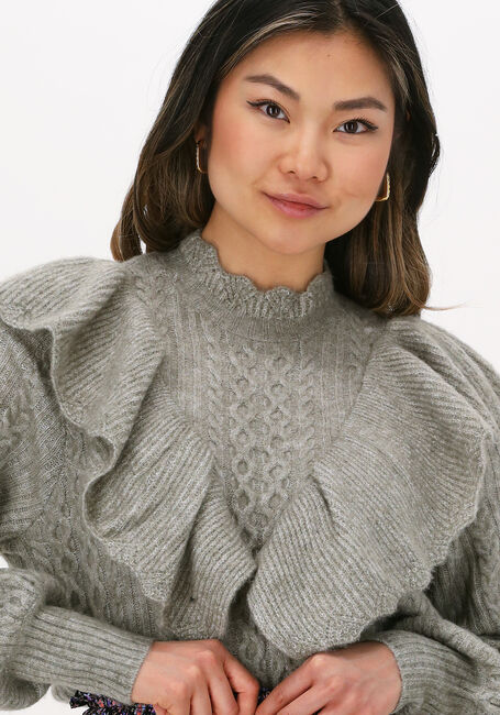Groene Y.A.S. Trui YASVELLA LS KNIT PULLOVER - large
