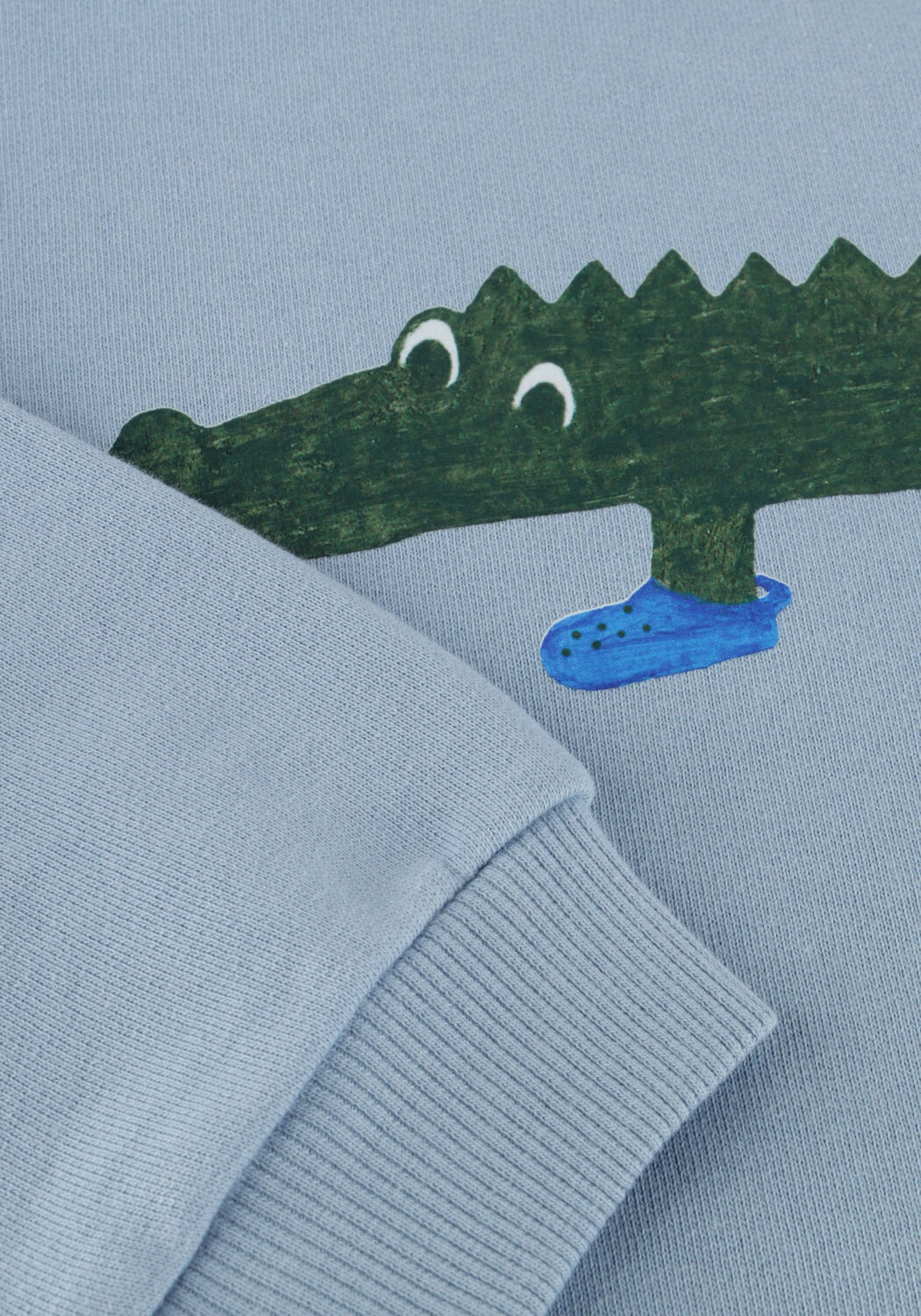 Lichtblauwe DAILY BRAT Trui CROCO IN CROCS SWEATER - large