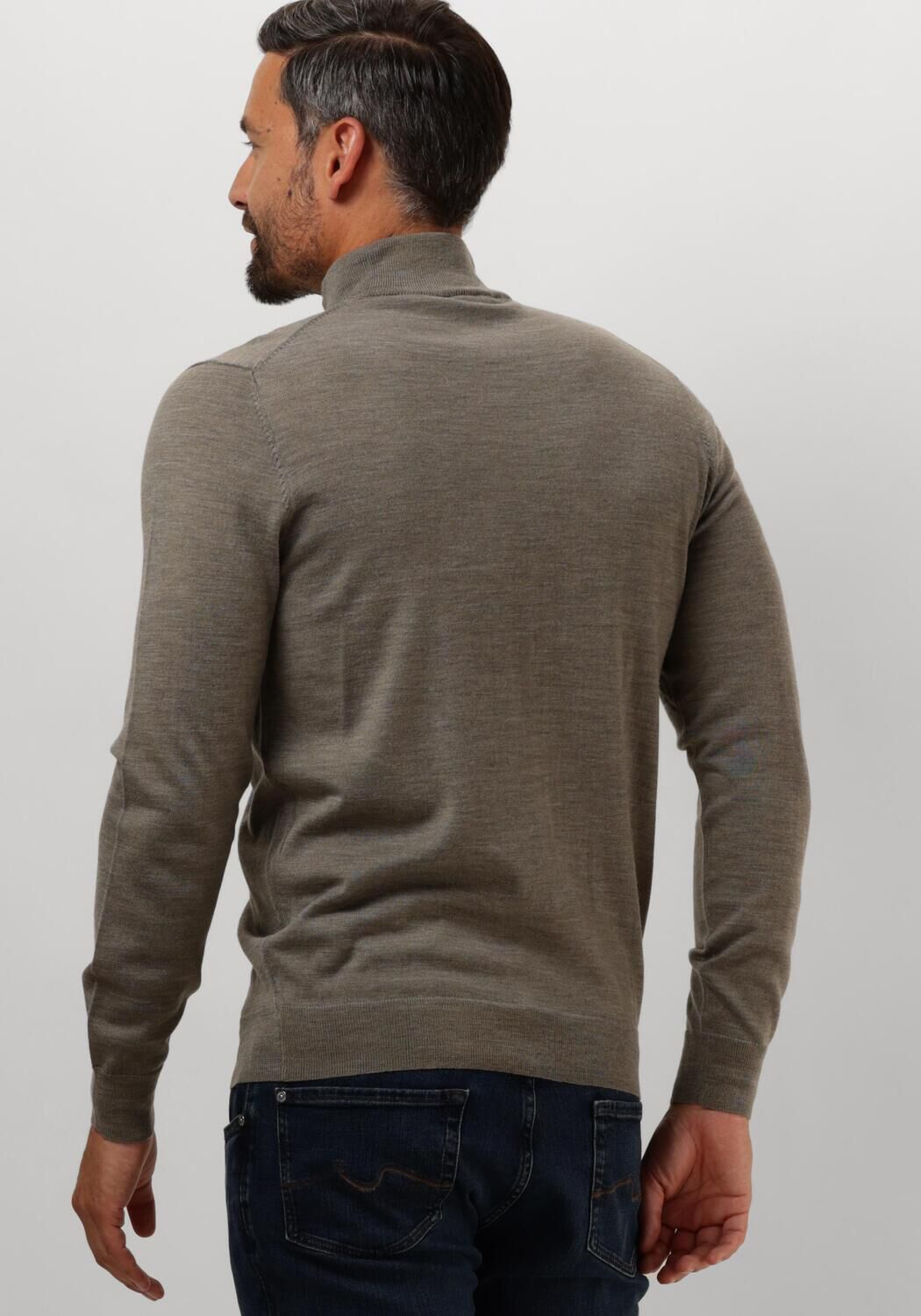 PROFUOMO Heren Truien & Vesten Pullover Half Zip Groen