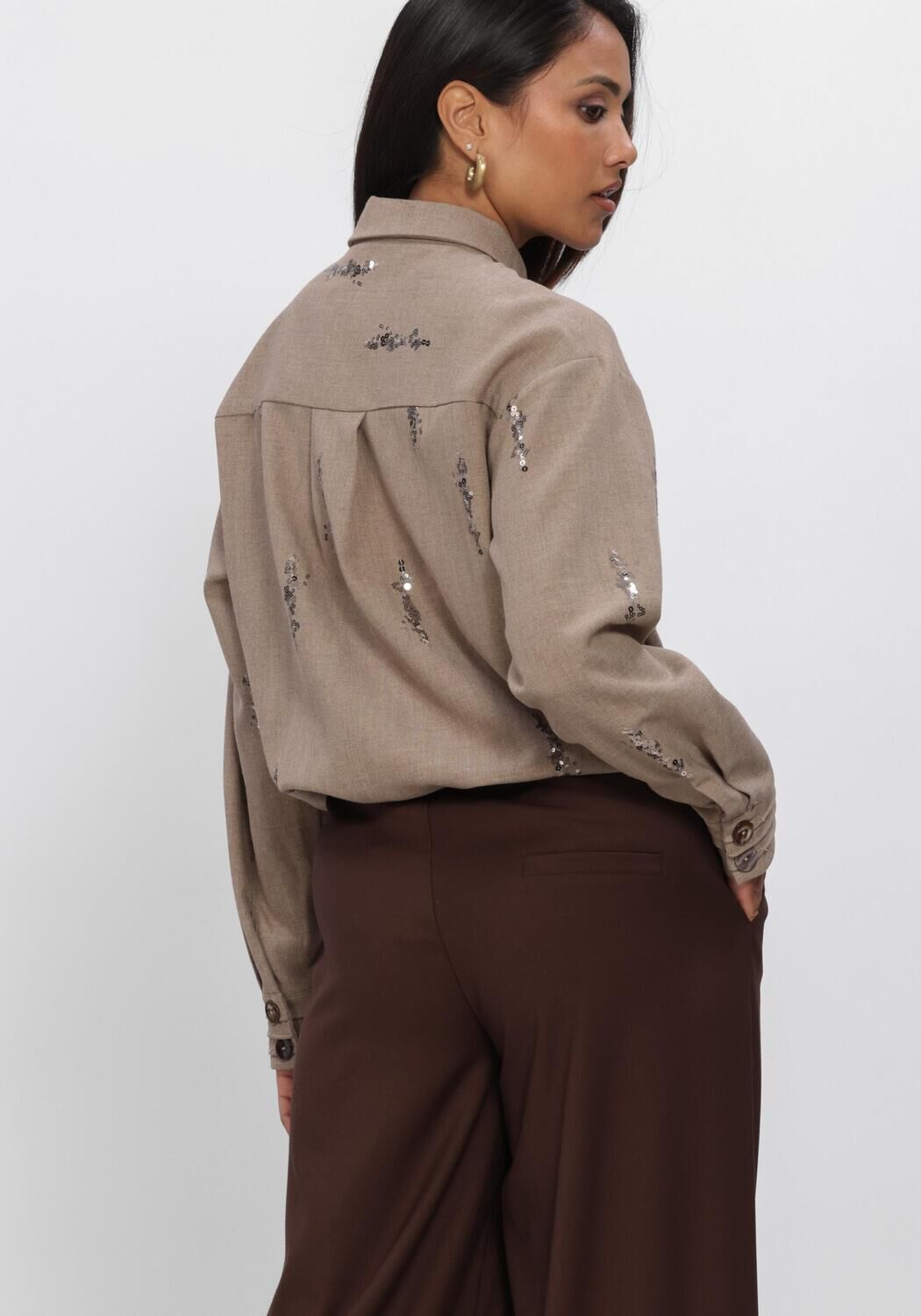 Beige NUKUS Blouses ANNELYNN BLOUSE PAILLET - large