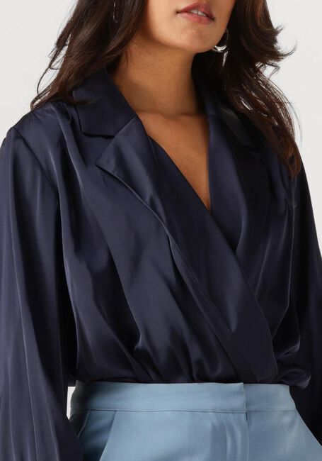 Donkerblauwe ANOTHER LABEL Blouses DANAI TOP L/S - large