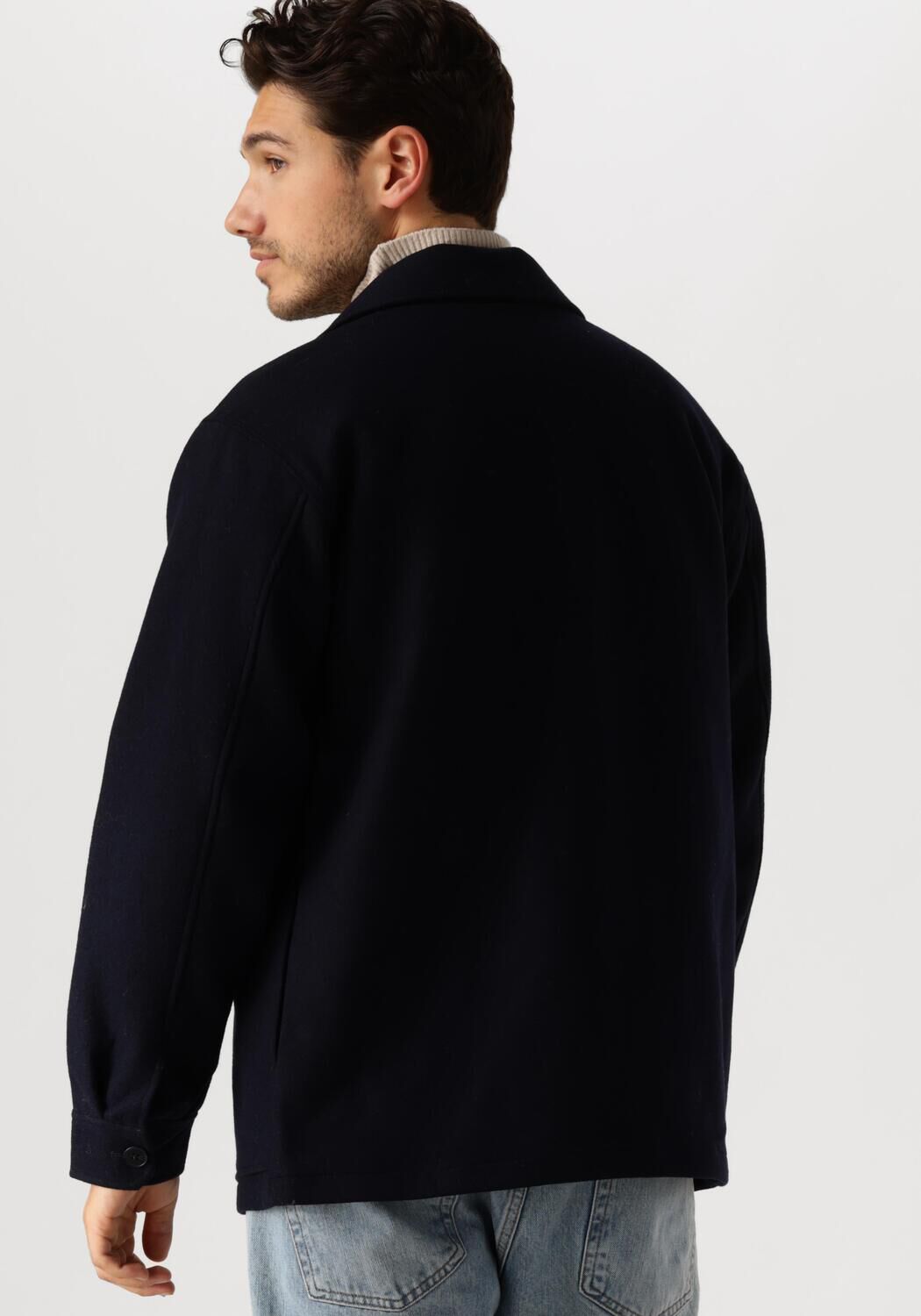 FORÉT Forét Heren Jassen Lodge Wool Jacket Donkerblauw