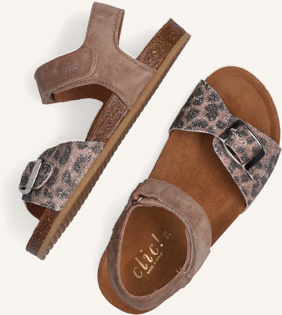 Beige CLIC! Platte sandalen CL-20166 Beige CLIC! Platte sandalen CL-20166 - large