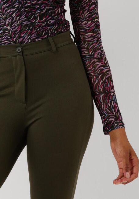 Donkergroene FREEBIRD Flared broek PLIEN - large