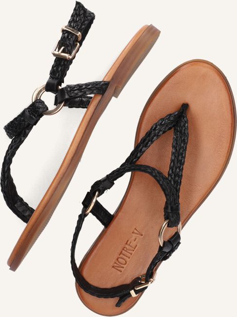 Zwarte NOTRE-V Platte sandalen 443011 Zwarte NOTRE-V Platte sandalen 443011 - large