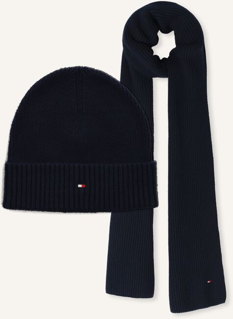 Blauwe TOMMY HILFIGER Muts GP FLAG BEANIE + SCARF Blauwe TOMMY HILFIGER Muts GP FLAG BEANIE + SCARF - large