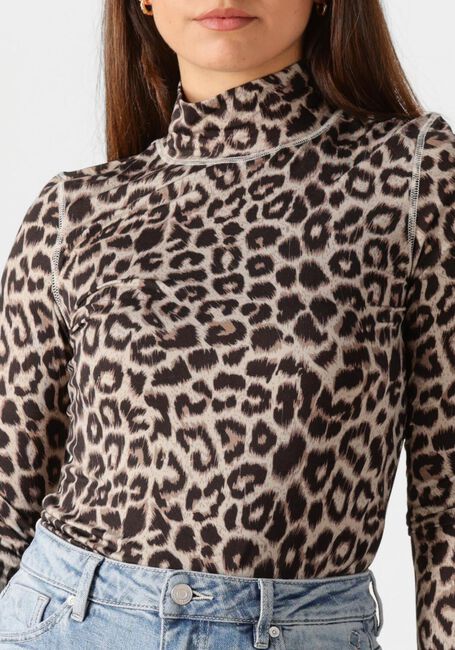 Bruine CATWALK JUNKIE T-shirt LEOPARD LONG SLEEVE - large