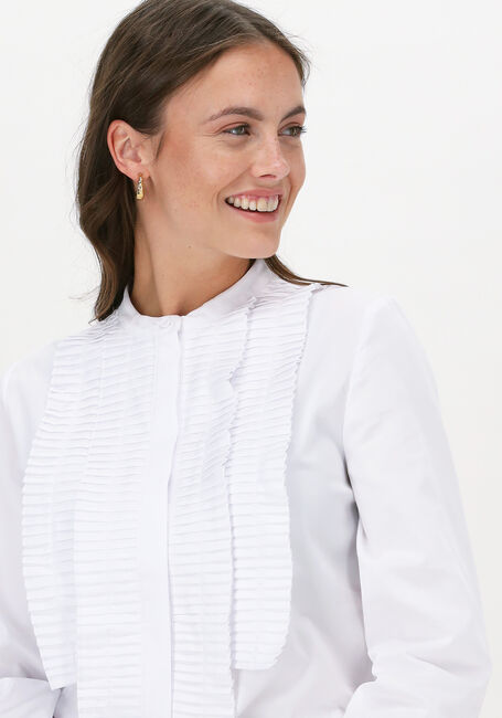Witte LEVETE ROOM Blouses ISLA SOLID 39 SHIRT - large