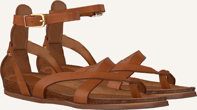 Cognac FRED DE LA BRETONIERE Platte sandalen 170010111 Cognac FRED DE LA BRETONIERE Platte sandalen 170010111 - large