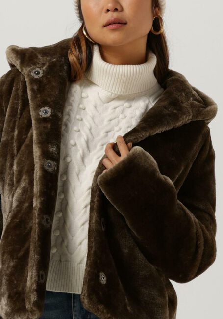 Taupe GIACOMO THE JACKET Faux fur jas 6513580 - large