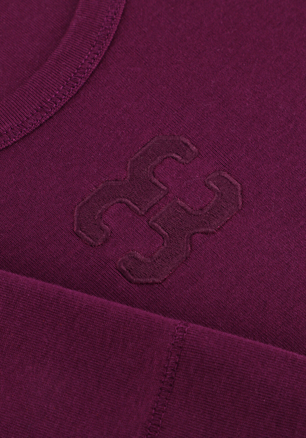 Paarse CO'COUTURE Top GRANNY EMBROIDERY TEE - large