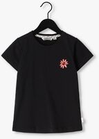 Zwarte MOODSTREET T-shirt T-SHIRT FLOWER EMBROIDERY - medium