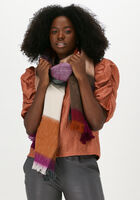 Paarse ALPACA LOCA Sjaal SCARF BLOCKED - medium