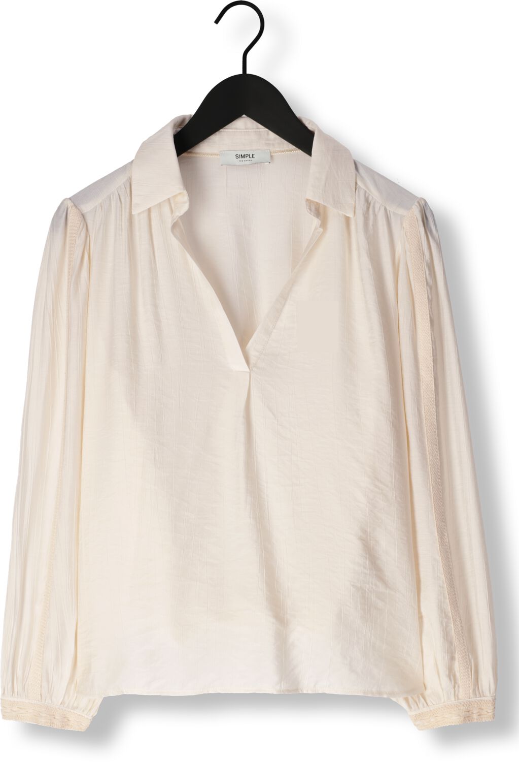 SIMPLE Dames Blouses Wv-vis-crin-24-1 Beige