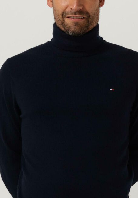 Pakistaans Martelaar Pessimist Donkerblauwe TOMMY HILFIGER Coltrui PIMA ORG CTN CASHMERE ROLL NECK | Omoda