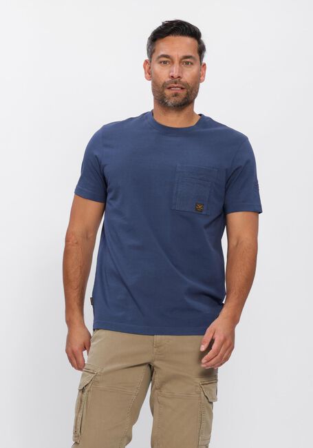 Blauwe PME LEGEND T-shirt PLAY HEAVY JERSEY POCKET - large