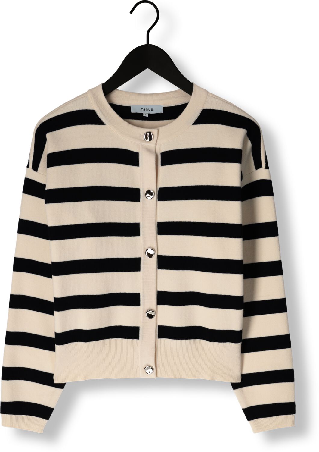 MINUS Dames Truien & Vesten Madina Knit Cardigan Zwart