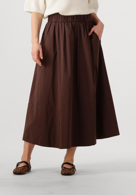 Bruine NEO NOIR Midirok YARA POPLIN SKIRT - large
