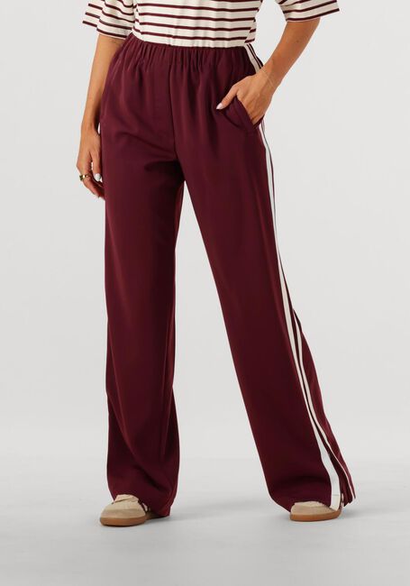 Bordeaux CATWALK JUNKIE Wijde broek SIDE BUTTON TRACKSUIT TROUSERS - large