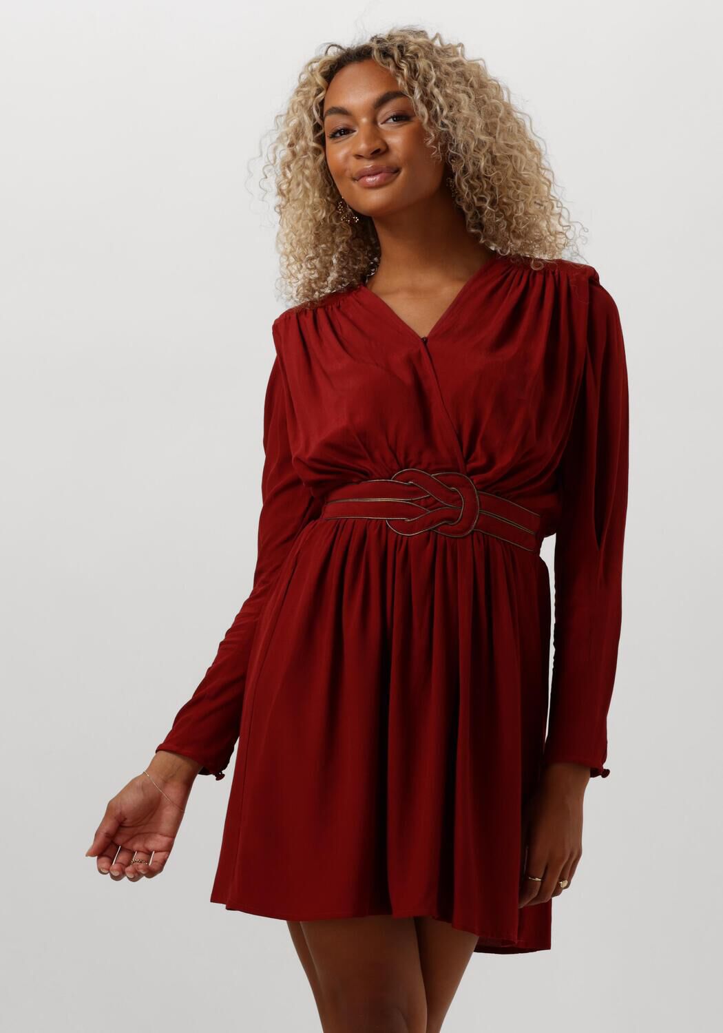Bordeaux LOUIZON Mini jurk GIMMICK Omoda