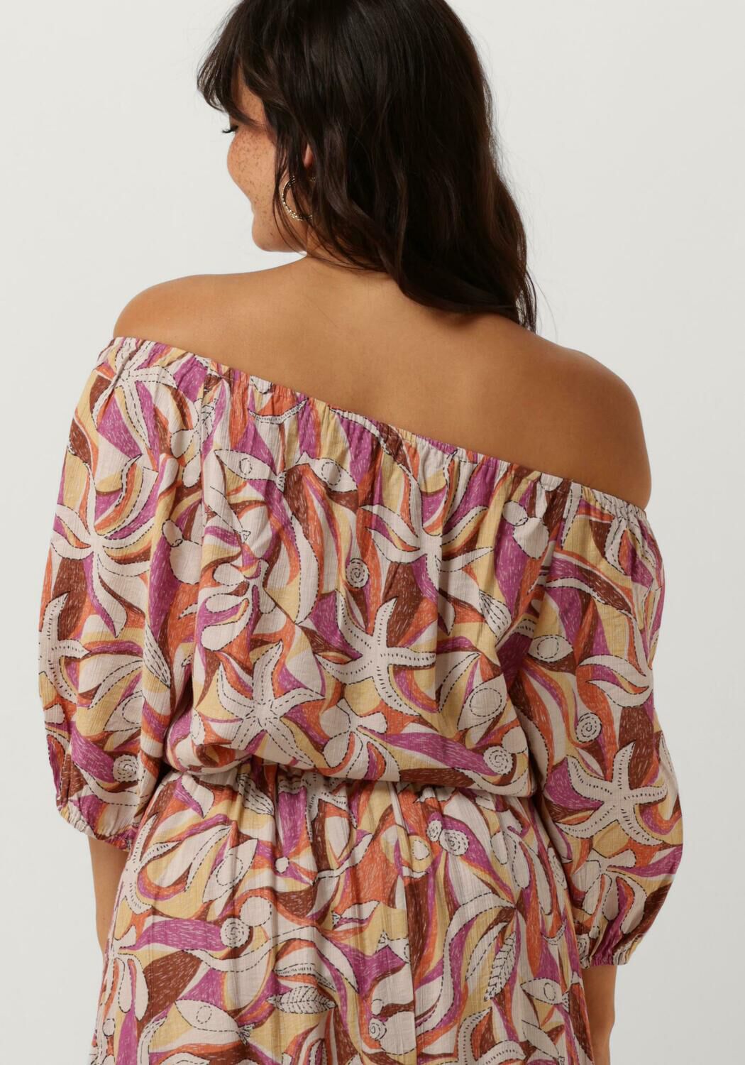 CATWALK JUNKIE Dames Tops & T-shirts Off Shoulder Puff Sleeve Top Rood