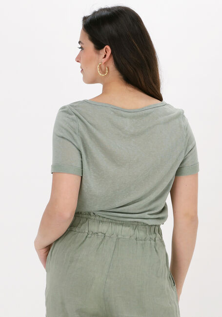 Groene OBJECT T-shirt OBJETESSI SLUB S/S V-NECK NOOS - large