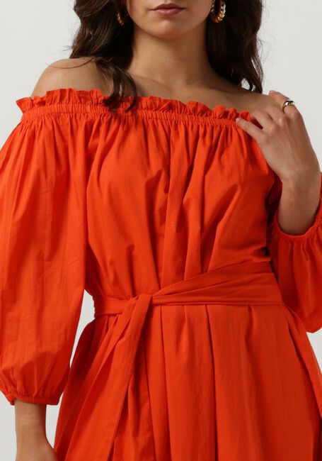 Oranje NOTRE-V Maxi jurk NV-DANYA OFF SHOULDER DRESS - large