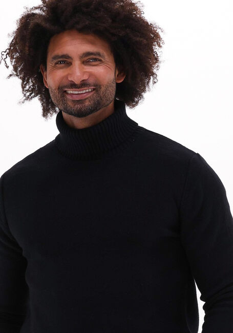 Zwarte SELECTED HOMME Coltrui AXEL LS KNIT ROLL NECK - large