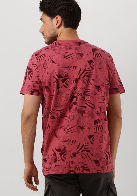 Roze PME LEGEND T-shirt SHORT SLEEVE R-NECK SLUB JERSEY AOP - large