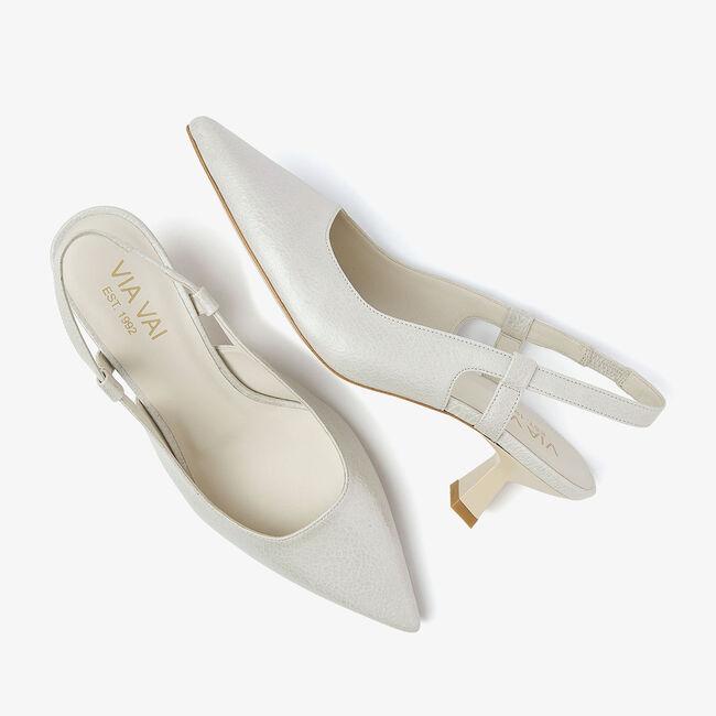 Witte VIA VAI Slingbacks SUZY ALIYA - large