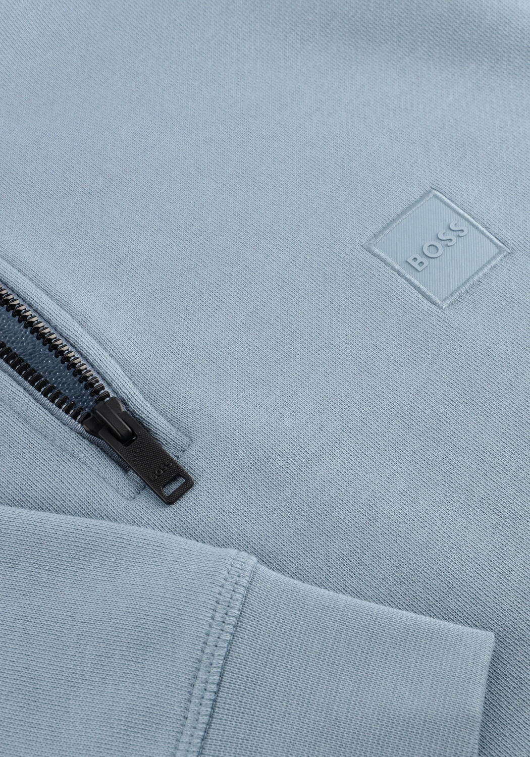 Lichtblauwe BOSS ORANGE Trui ZETRUST - large