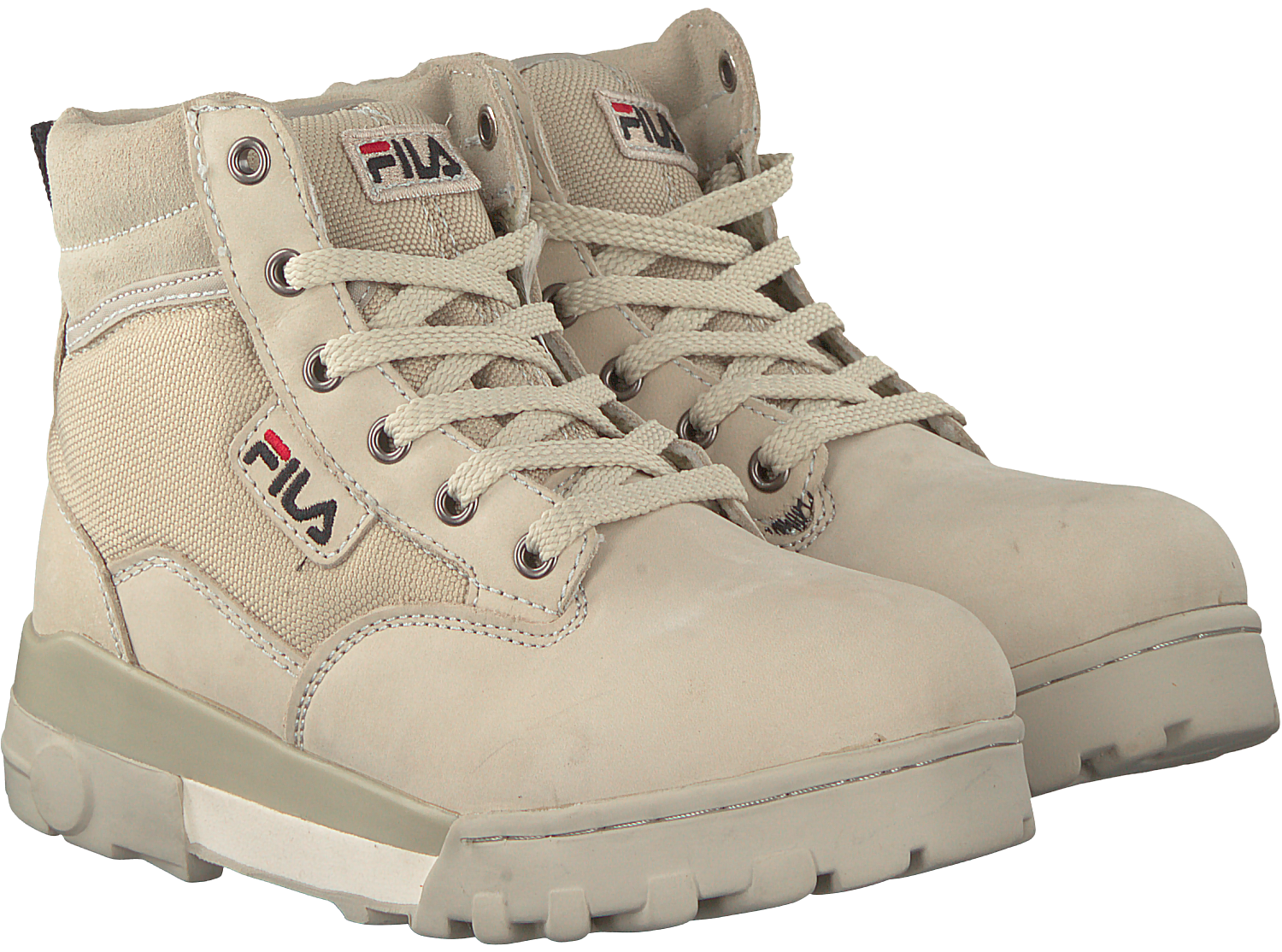 Beige FILA Veterboots GRUNGE MID | Omoda Beige FILA Veterboots GRUNGE MID | Omoda