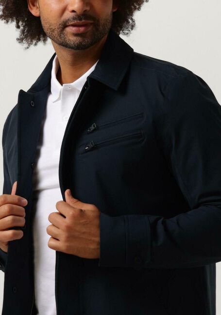 Blauwe VANGUARD Mantel LONG JACKET POLY SOFT TOUCH V-COAT - large