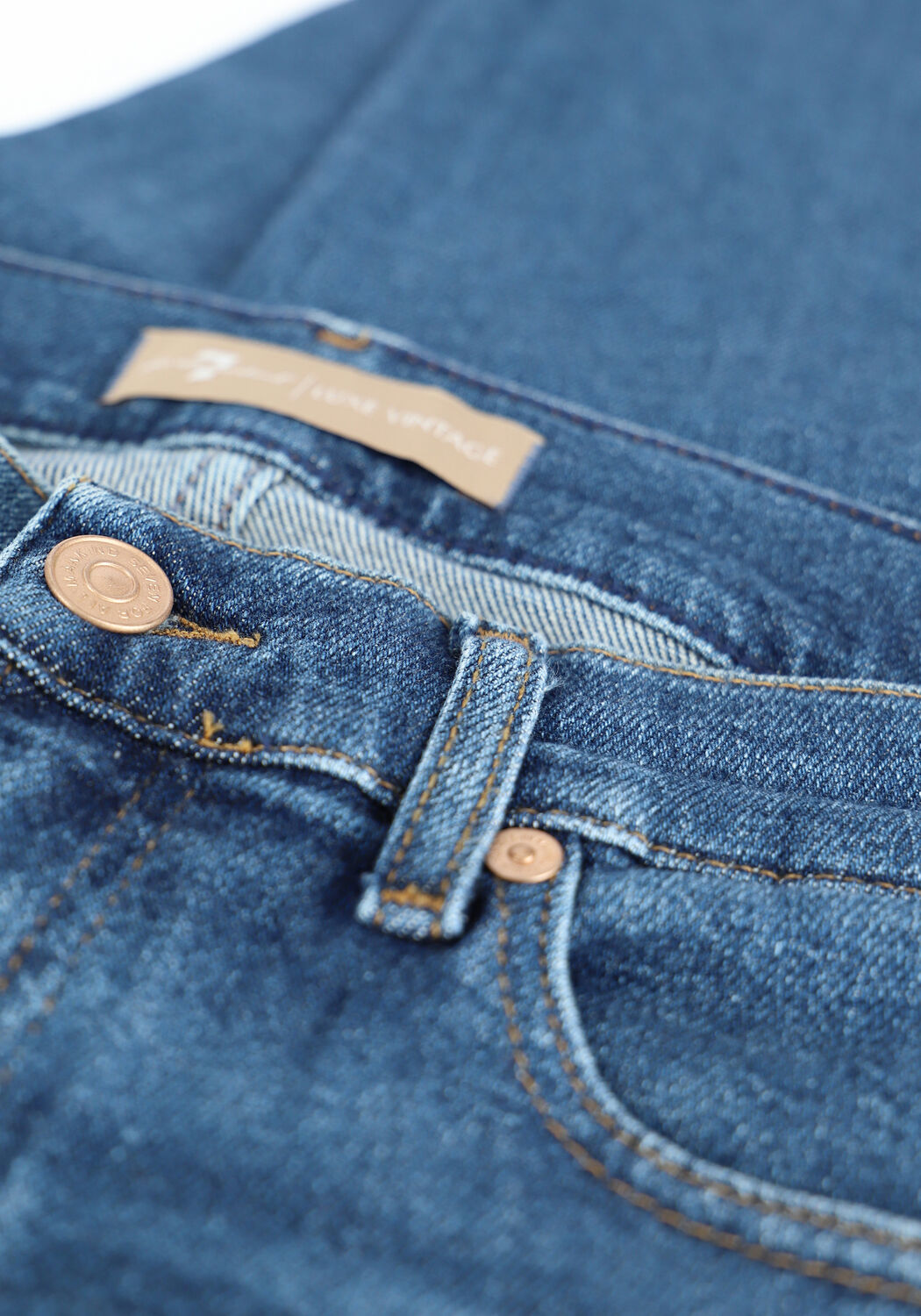 Blauwe 7 FOR ALL MANKIND Slim fit jeans ROXANNE ANKLE - large