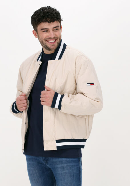 Beige TOMMY JEANS Jack TJM DIAMOND QUILTED BOMBER - large