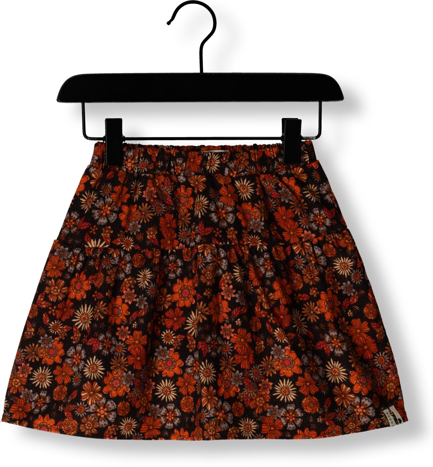 LOOXS little corduroy; mini rok oranje All over print 134