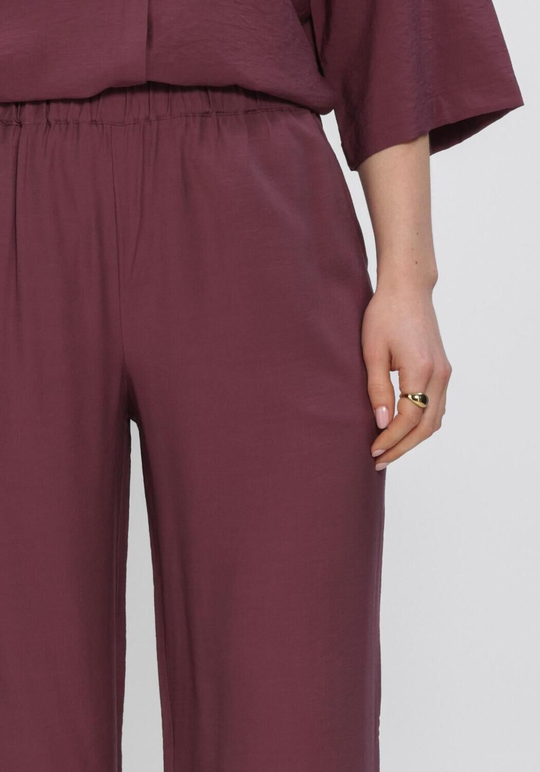 Bordeaux MODSTR&Ouml;M Broeken NICKIMD PANTS - large