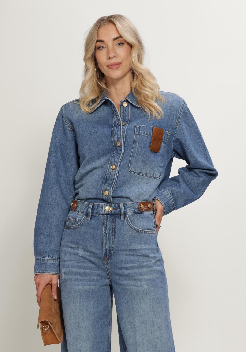 Blauwe JOSH V Blouses DESSIE BLOUSE