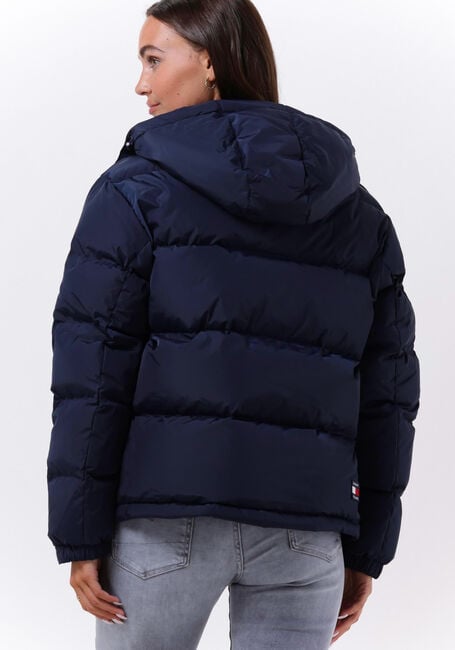 Donkerblauwe TOMMY JEANS Gewatteerde jas OUTERWEAR SHORT PUFF - large