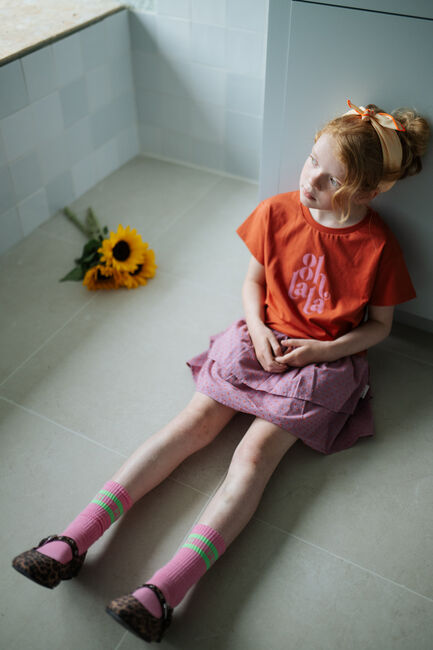 Roze PETIT BLUSH Minirok MINI SMOCK SKIRT - large