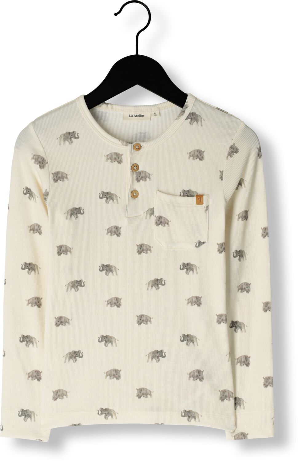 LIL' ATELIER Jongens Polo's & T-shirts Nmmgavo Evo Ls Slim Top Lil Beige