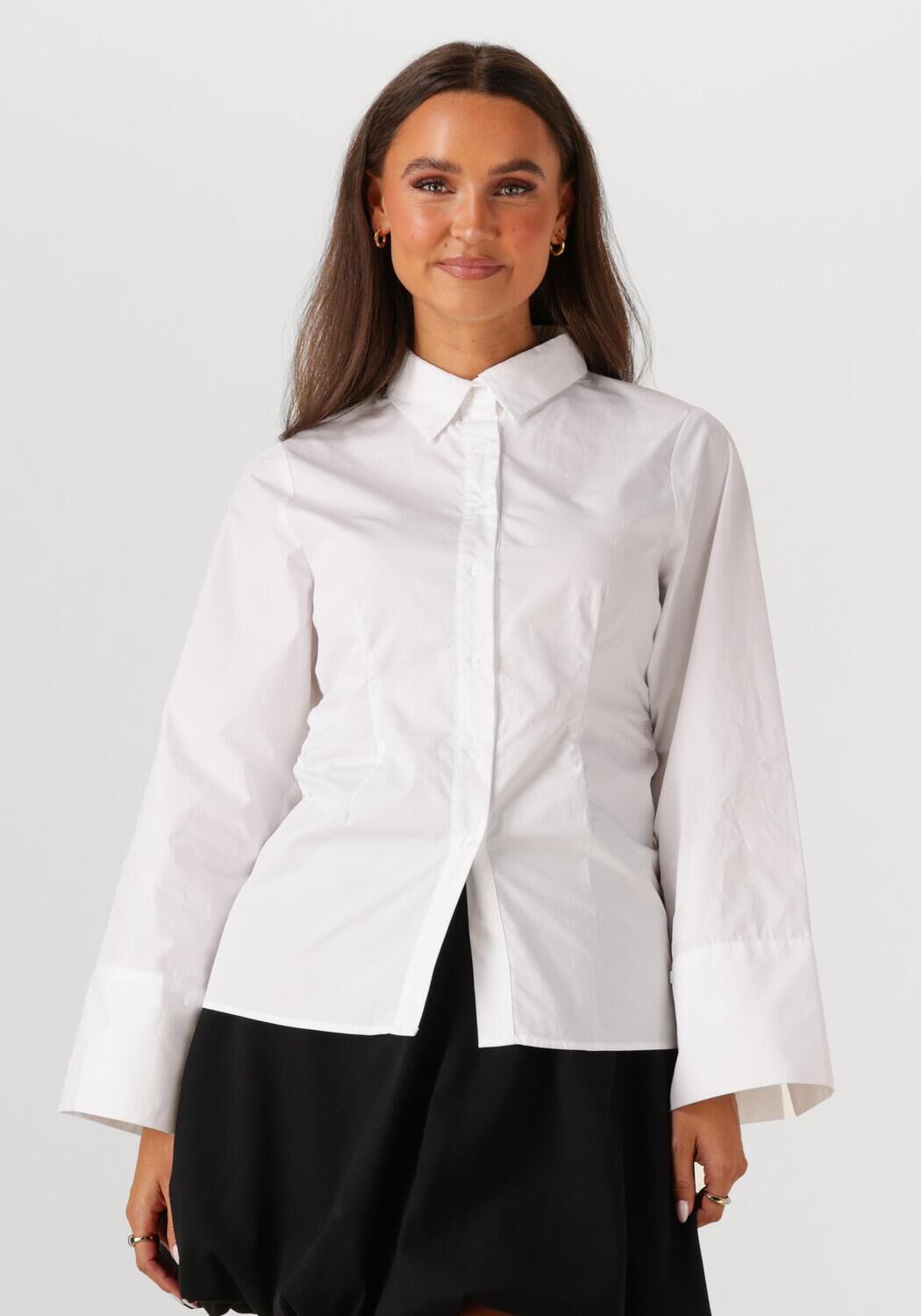 NEO NOIR Dames Blouses Caroli Poplin Shirt Wit